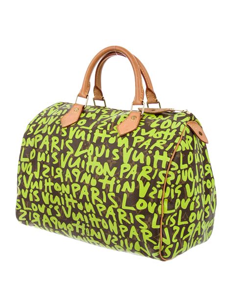 louis vuitton graffiti bag green|louis vuitton green backpack.